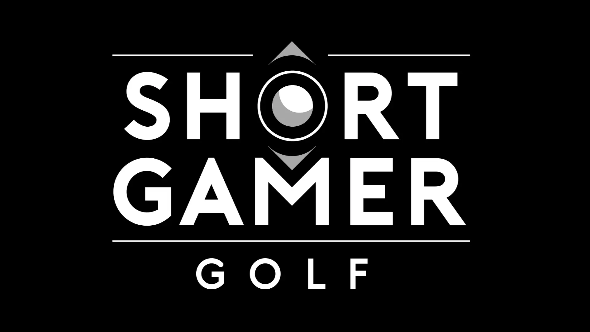 SHORT GAMER LOGO - WHITE LETTERS